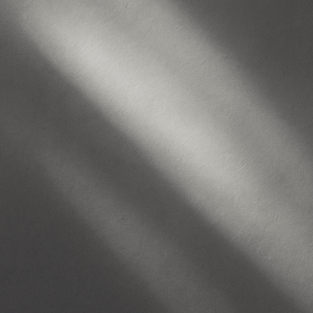 Light and shadow creating a calm reflective atmosphere